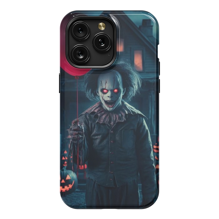 iPhone 15 Pro Max StrongFit Scary Halloween Cloun by JohnnyVillas