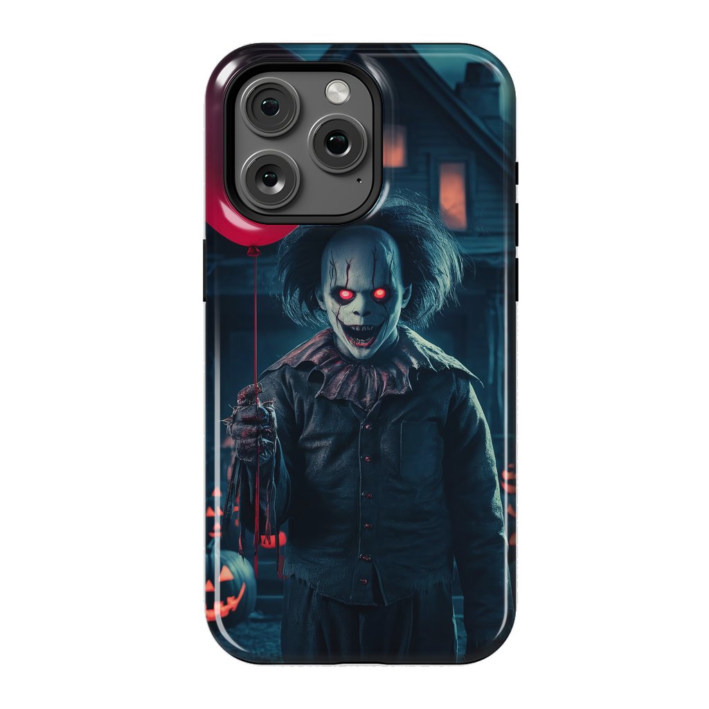 iPhone 15 Pro Max StrongFit Scary Halloween Cloun by JohnnyVillas