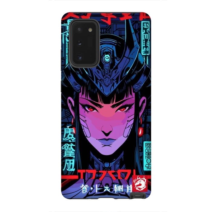 Galaxy Note 20 StrongFit Blue Woman Cyborg by LM2Kone