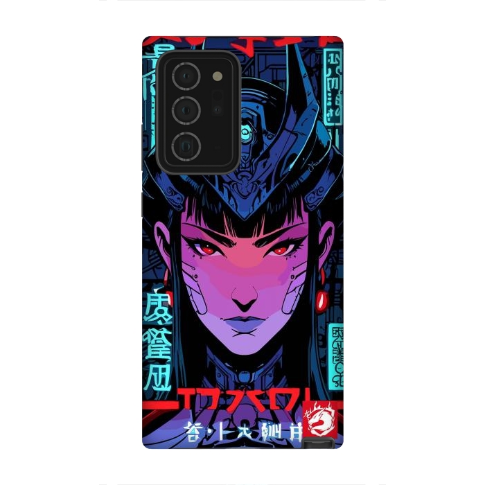 Galaxy Note 20 Ultra StrongFit Blue Woman Cyborg by LM2Kone