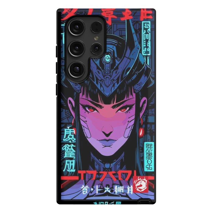 Galaxy S24 Ultra StrongFit Blue Woman Cyborg by LM2Kone