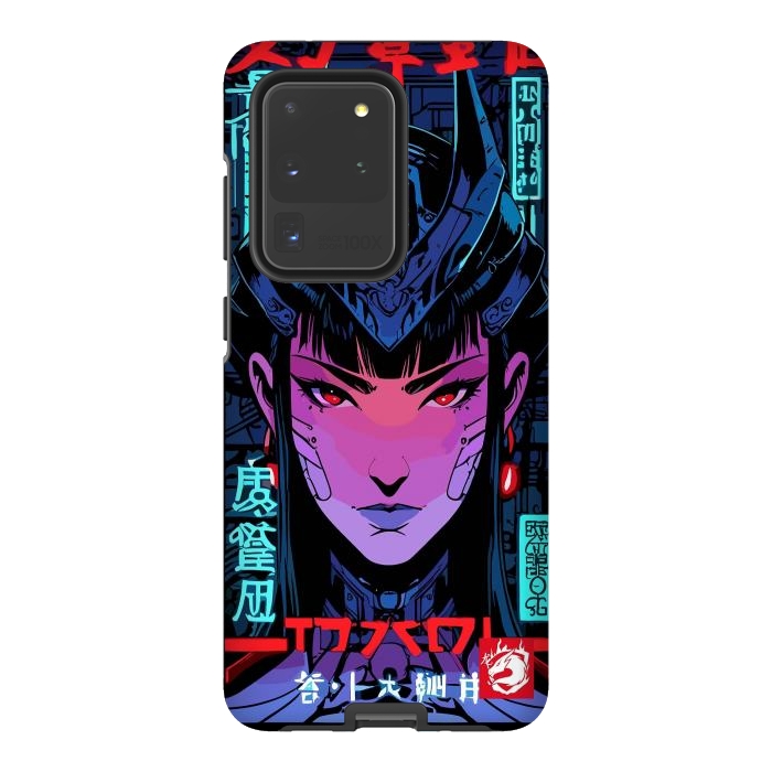 Galaxy S20 Ultra StrongFit Blue Woman Cyborg by LM2Kone