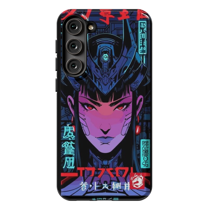 Galaxy S23 Plus StrongFit Blue Woman Cyborg by LM2Kone