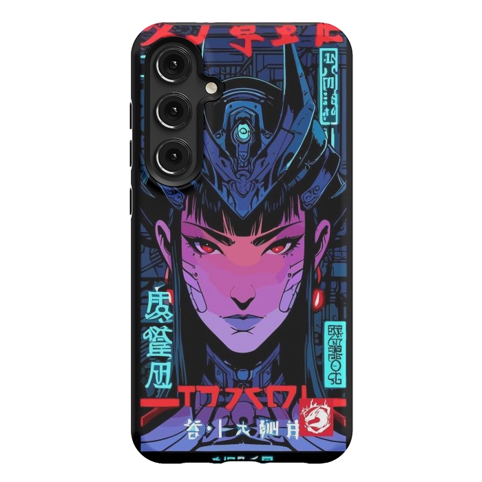 Galaxy S24 Plus StrongFit Blue Woman Cyborg by LM2Kone