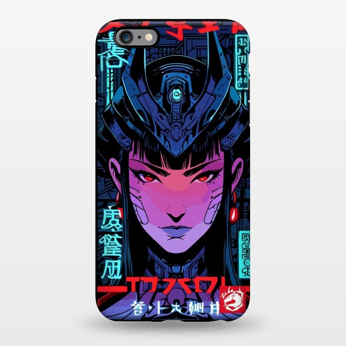 iPhone 6/6s plus StrongFit Blue Woman Cyborg by LM2Kone