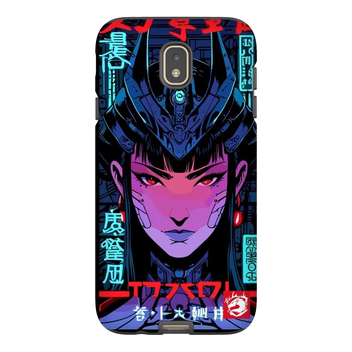 Galaxy J7 StrongFit Blue Woman Cyborg by LM2Kone