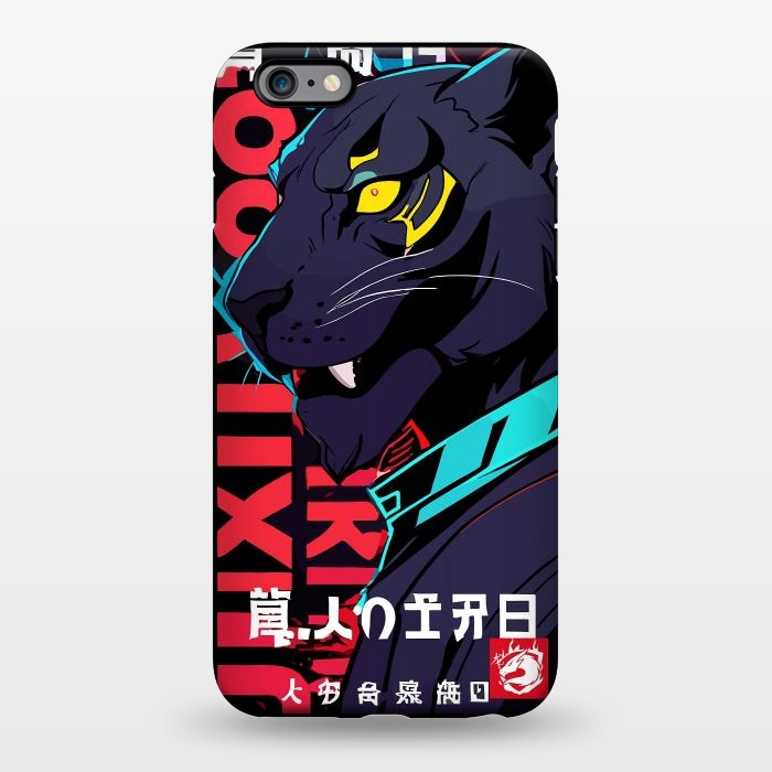 iPhone 6/6s plus StrongFit Cyberpunk Blue Panther by LM2Kone