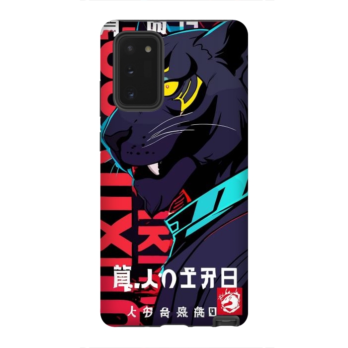 Galaxy Note 20 StrongFit Cyberpunk Blue Panther by LM2Kone