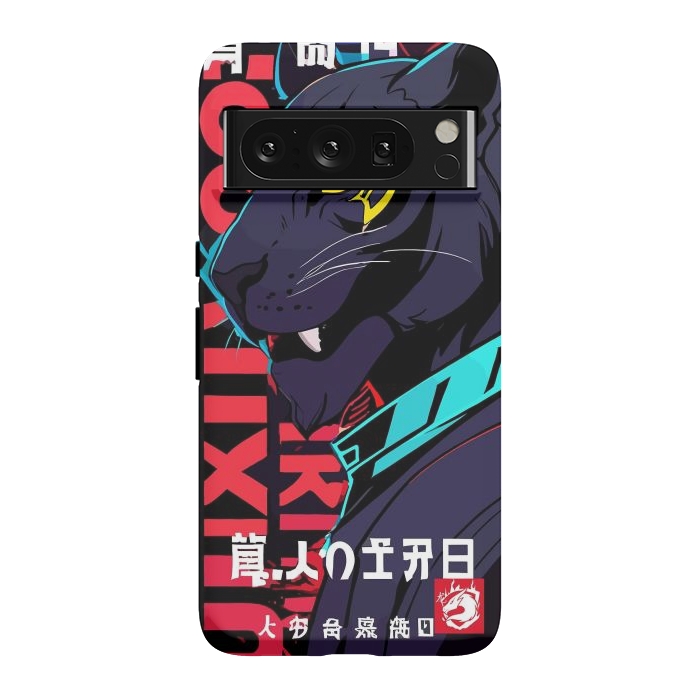 Pixel 8 Pro StrongFit Cyberpunk Blue Panther by LM2Kone