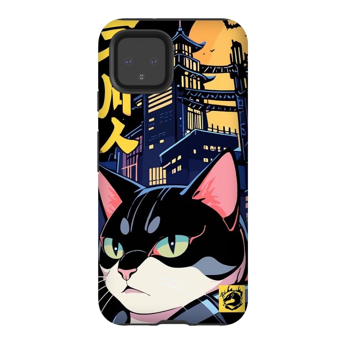 Pixel 4 StrongFit Halloween Cat Japan by LM2Kone