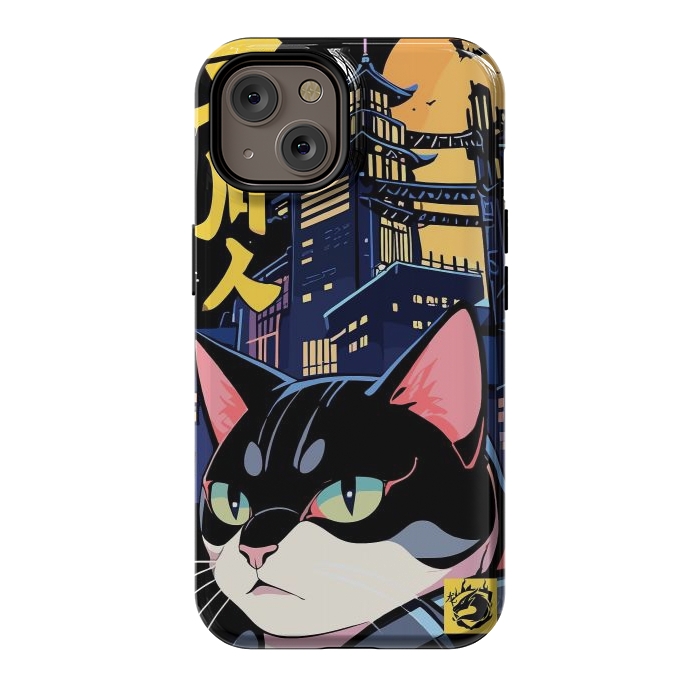 iPhone 14 StrongFit Halloween Cat Japan by LM2Kone