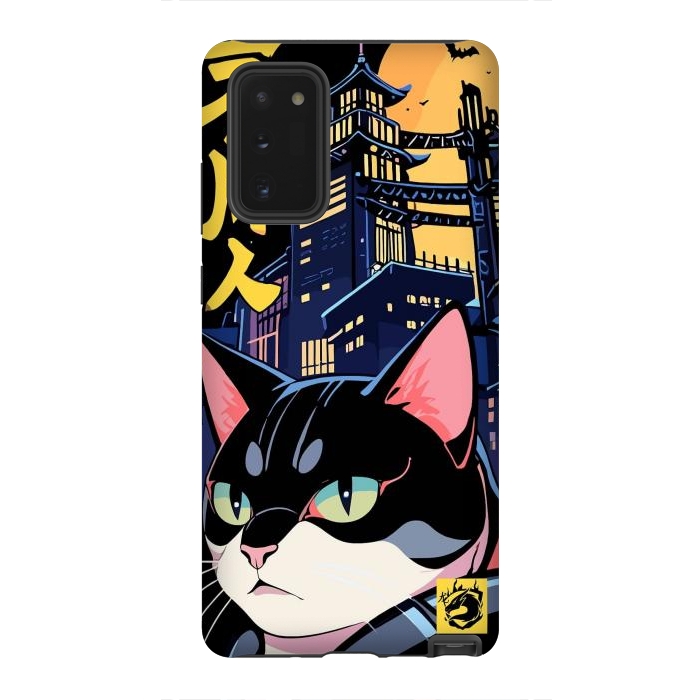 Galaxy Note 20 StrongFit Halloween Cat Japan by LM2Kone