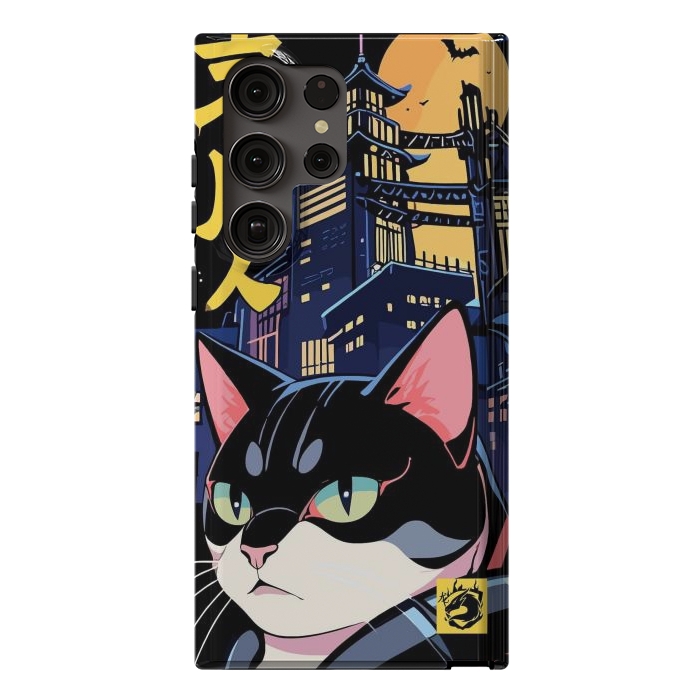 Galaxy S23 Ultra StrongFit Halloween Cat Japan by LM2Kone