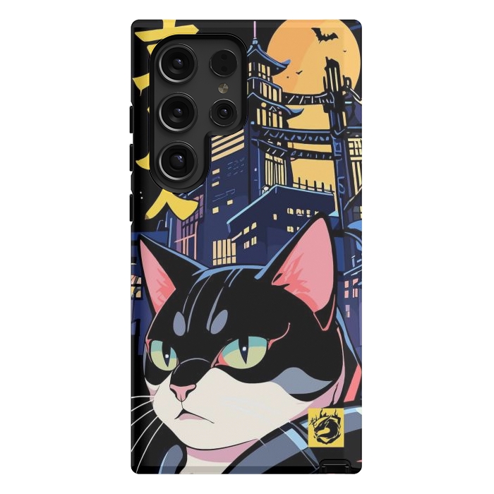 Galaxy S24 Ultra StrongFit Halloween Cat Japan by LM2Kone