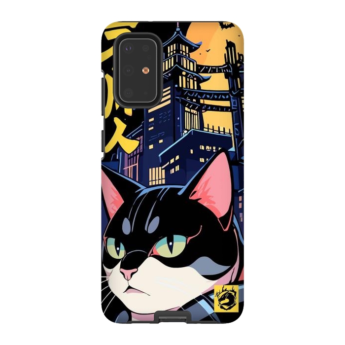 Galaxy S20 Plus StrongFit Halloween Cat Japan by LM2Kone