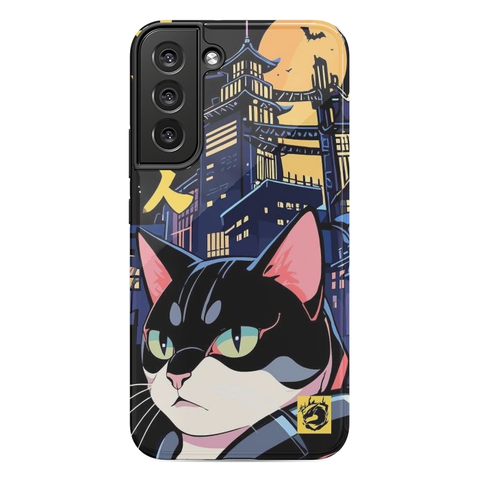 Galaxy S22 plus StrongFit Halloween Cat Japan by LM2Kone