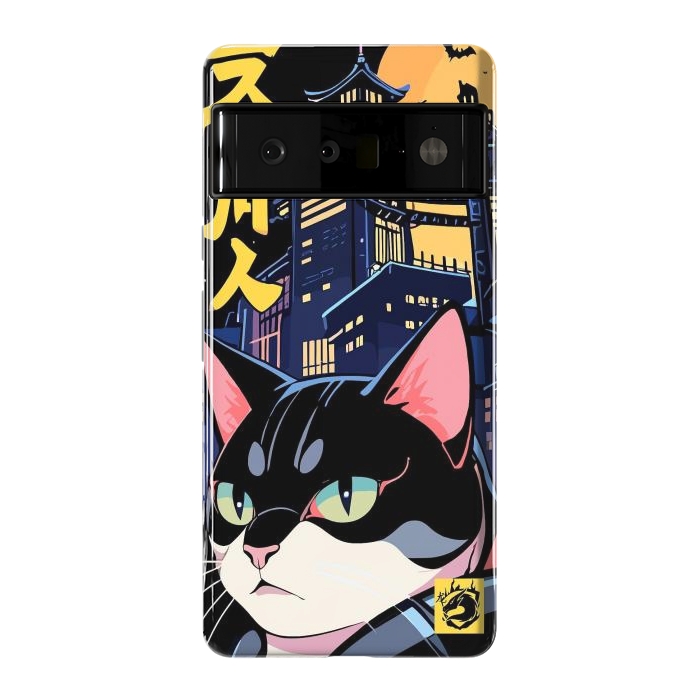 Pixel 6 Pro StrongFit Halloween Cat Japan by LM2Kone