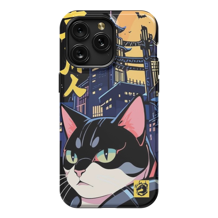 iPhone 15 Pro Max StrongFit Halloween Cat Japan by LM2Kone