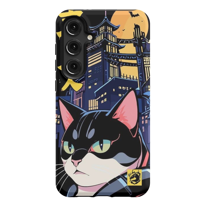 Galaxy S24 Plus StrongFit Halloween Cat Japan by LM2Kone