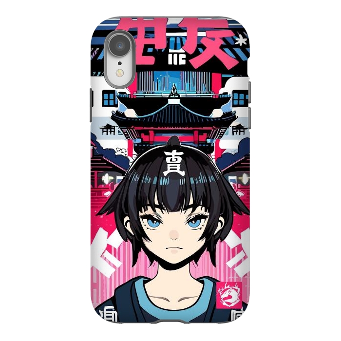 iPhone Xr StrongFit Japanese Anime girl by LM2Kone