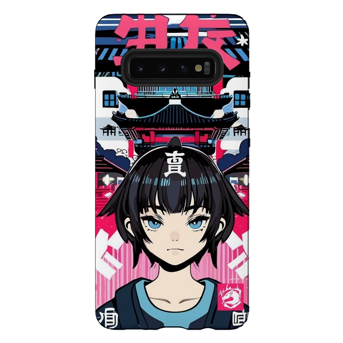 Galaxy S10 plus StrongFit Japanese Anime girl by LM2Kone