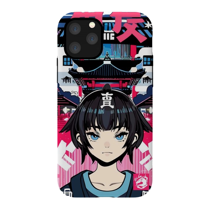 iPhone 11 Pro StrongFit Japanese Anime girl by LM2Kone