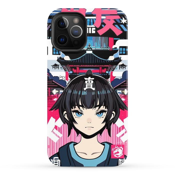 iPhone 12 Pro StrongFit Japanese Anime girl by LM2Kone