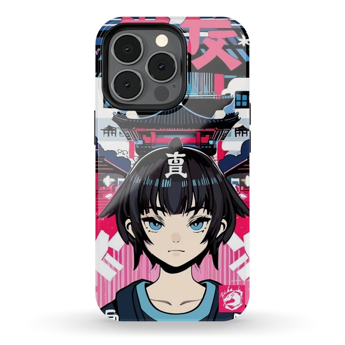 iPhone 13 pro StrongFit Japanese Anime girl by LM2Kone