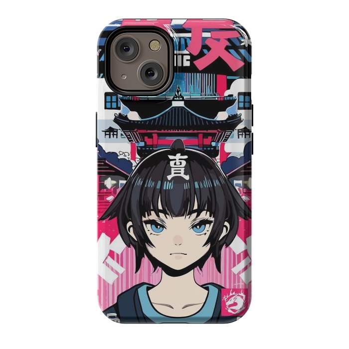 iPhone 14 StrongFit Japanese Anime girl by LM2Kone