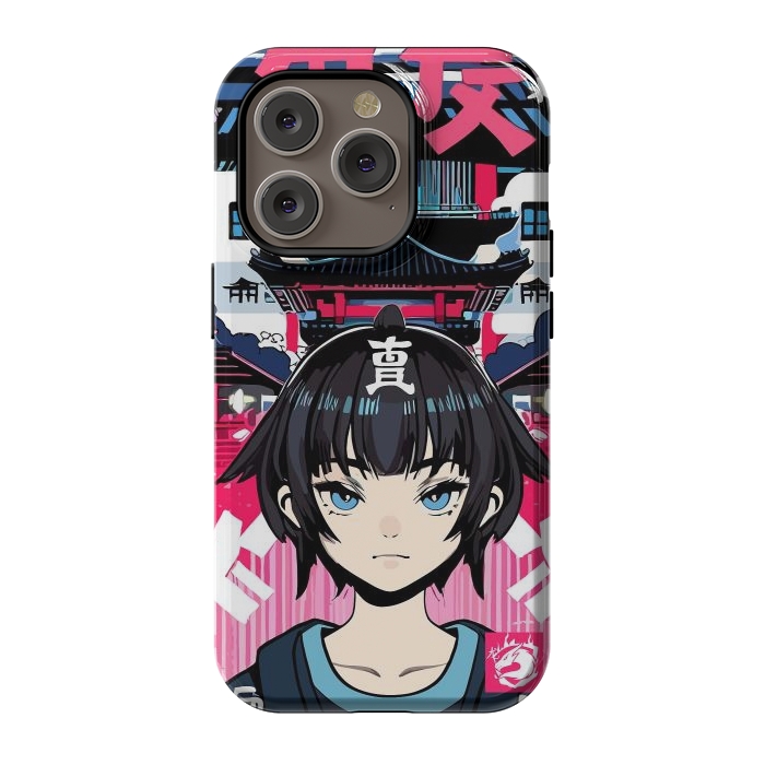 iPhone 14 Pro StrongFit Japanese Anime girl by LM2Kone