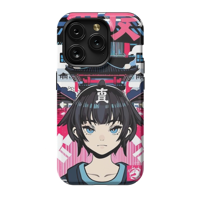 iPhone 15 Pro StrongFit Japanese Anime girl by LM2Kone