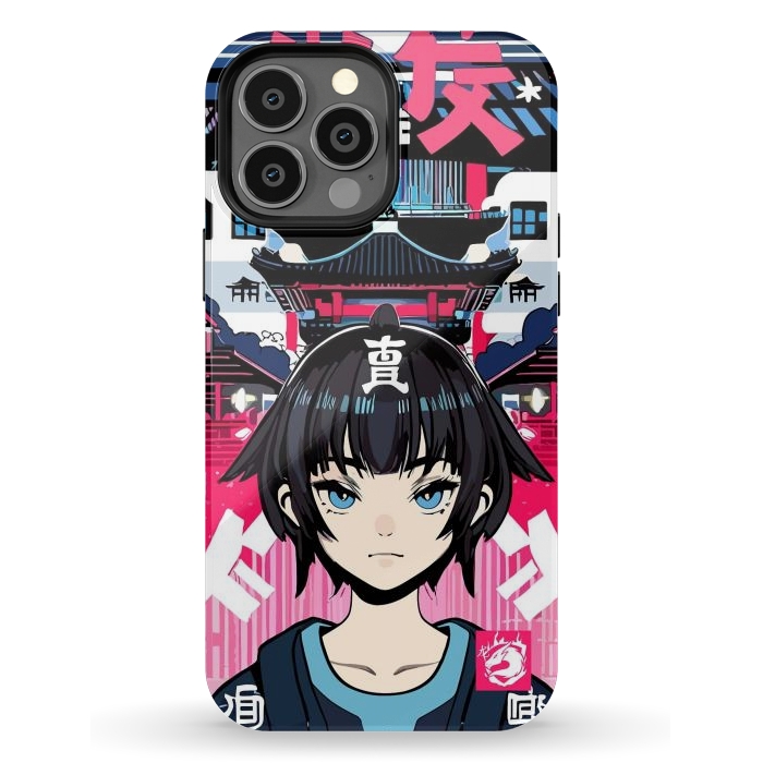 iPhone 13 Pro Max StrongFit Japanese Anime girl by LM2Kone