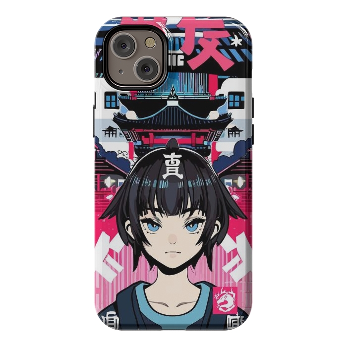 iPhone 14 Plus StrongFit Japanese Anime girl by LM2Kone