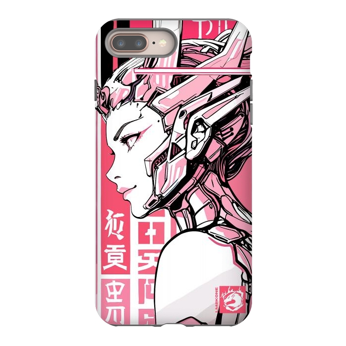 iPhone 7 plus StrongFit Cyberpunk Girly Cyborg by LM2Kone