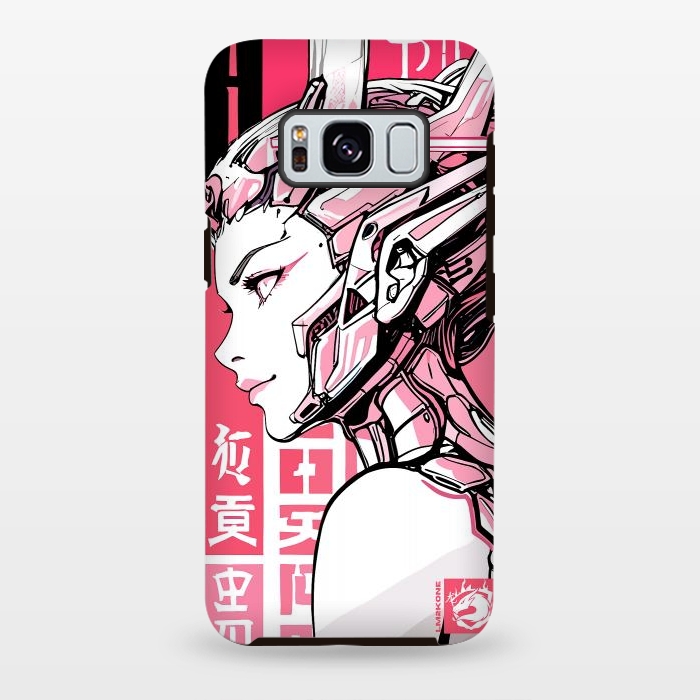 Galaxy S8 plus StrongFit Cyberpunk Girly Cyborg by LM2Kone