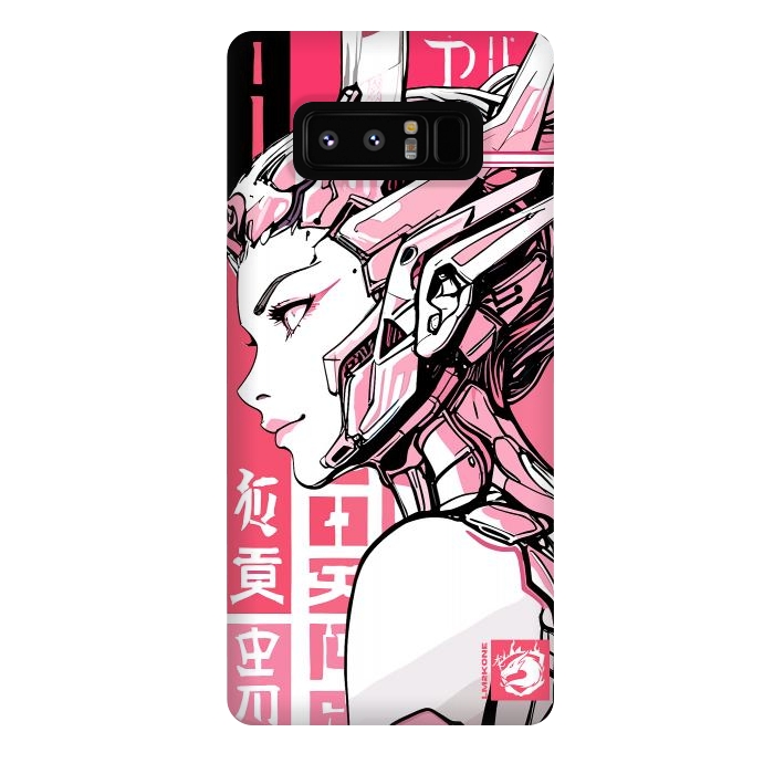 Galaxy Note 8 StrongFit Cyberpunk Girly Cyborg by LM2Kone