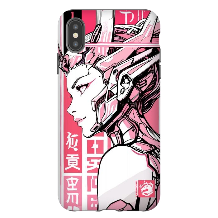 iPhone Xs Max StrongFit Cyberpunk Girly Cyborg by LM2Kone