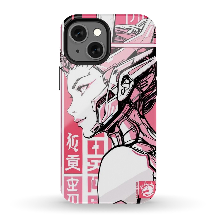 iPhone 12 mini StrongFit Cyberpunk Girly Cyborg by LM2Kone