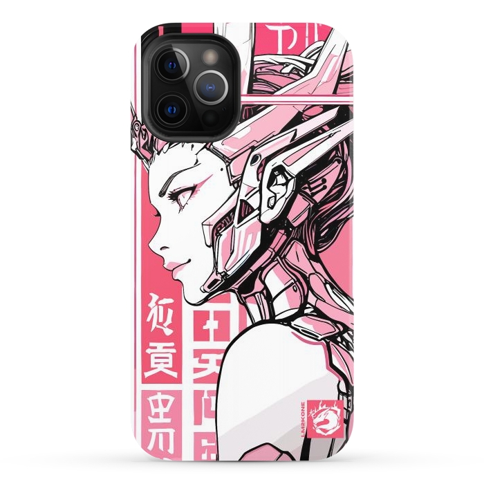 iPhone 12 Pro StrongFit Cyberpunk Girly Cyborg by LM2Kone