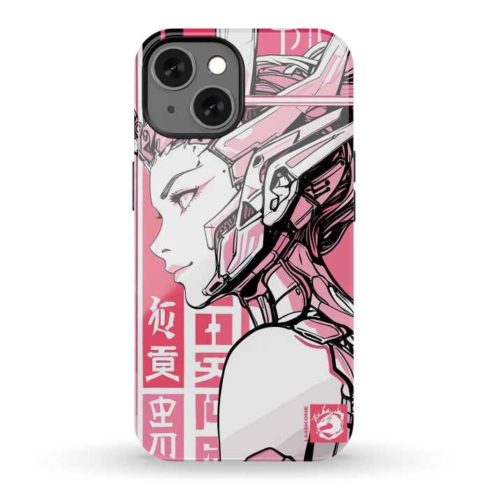 iPhone 13 StrongFit Cyberpunk Girly Cyborg by LM2Kone