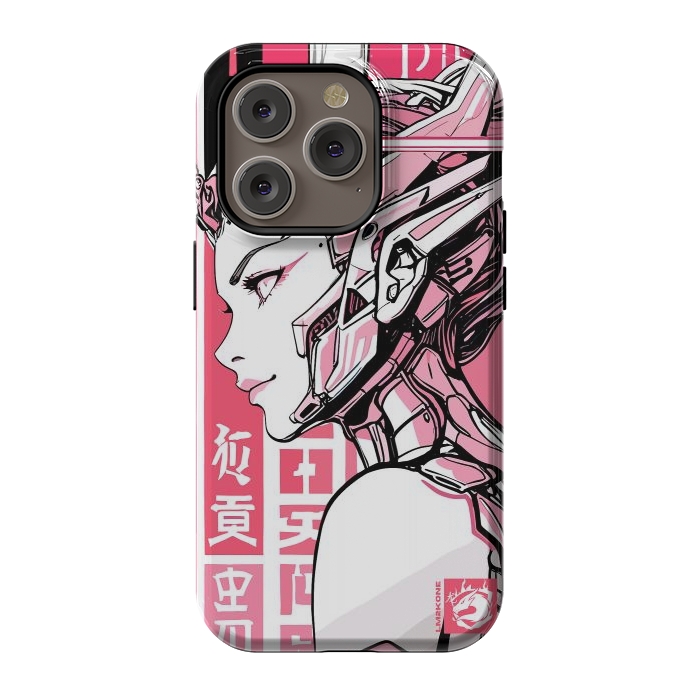 iPhone 14 Pro StrongFit Cyberpunk Girly Cyborg by LM2Kone