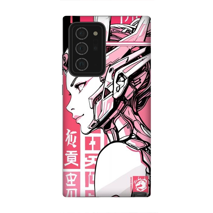 Galaxy Note 20 Ultra StrongFit Cyberpunk Girly Cyborg by LM2Kone