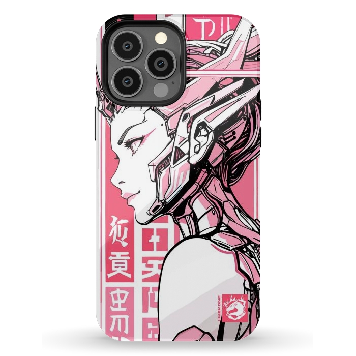 iPhone 13 Pro Max StrongFit Cyberpunk Girly Cyborg by LM2Kone