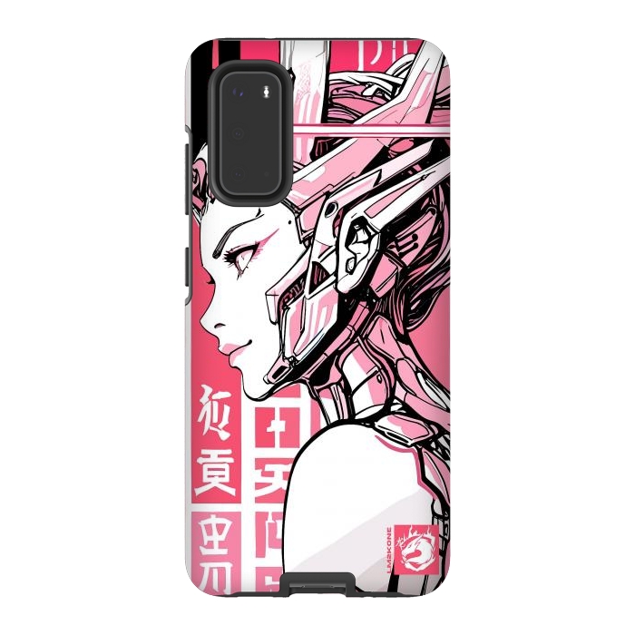 Galaxy S20 StrongFit Cyberpunk Girly Cyborg by LM2Kone