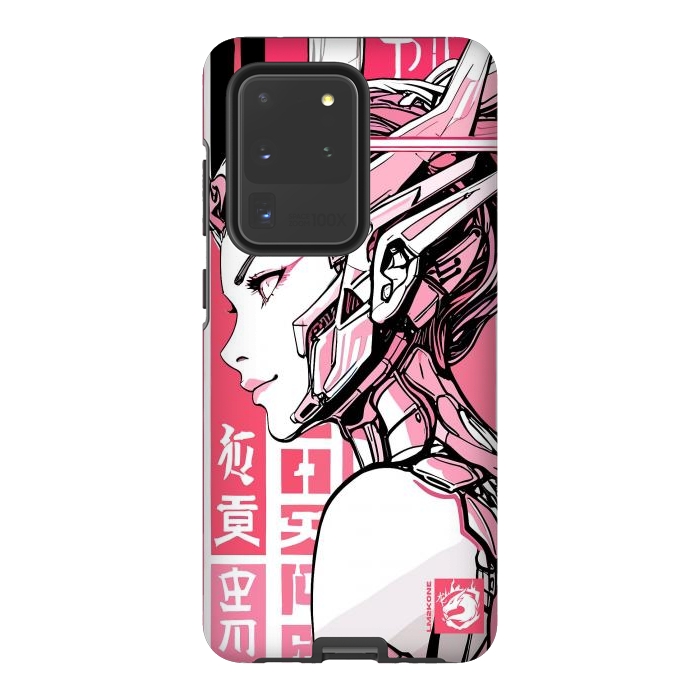 Galaxy S20 Ultra StrongFit Cyberpunk Girly Cyborg by LM2Kone