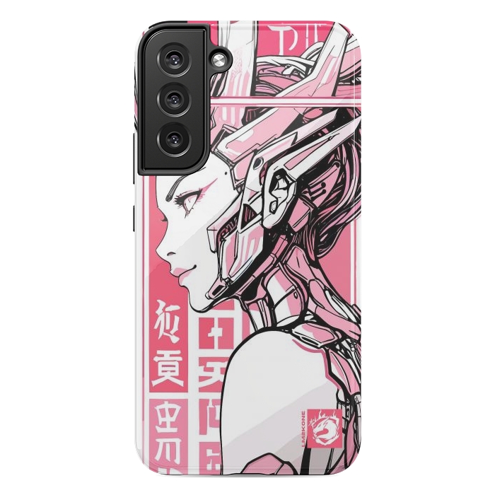 Galaxy S22 plus StrongFit Cyberpunk Girly Cyborg by LM2Kone