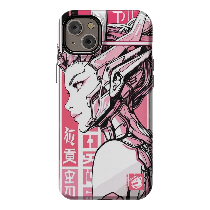 iPhone 14 Plus StrongFit Cyberpunk Girly Cyborg by LM2Kone