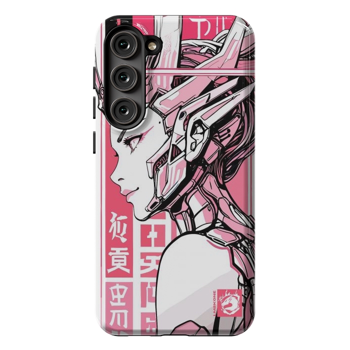 Galaxy S23 Plus StrongFit Cyberpunk Girly Cyborg by LM2Kone