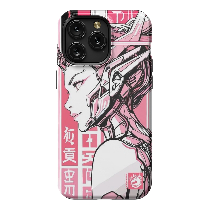 iPhone 15 Pro Max StrongFit Cyberpunk Girly Cyborg by LM2Kone