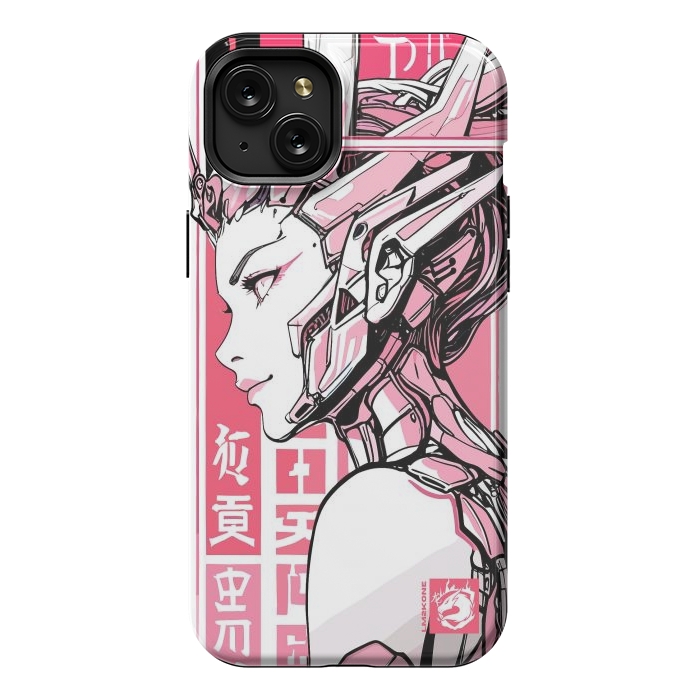 iPhone 15 Plus StrongFit Cyberpunk Girly Cyborg by LM2Kone